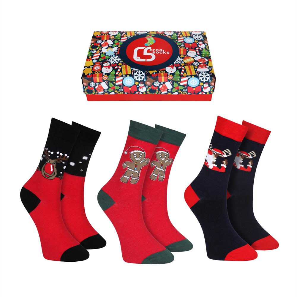 CHRİSTMAS GIFT SOCKS - COOKIE 3 PAIRS 