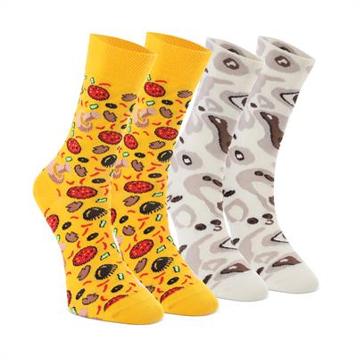 PIZZA SOCKS 4 PAIRS 