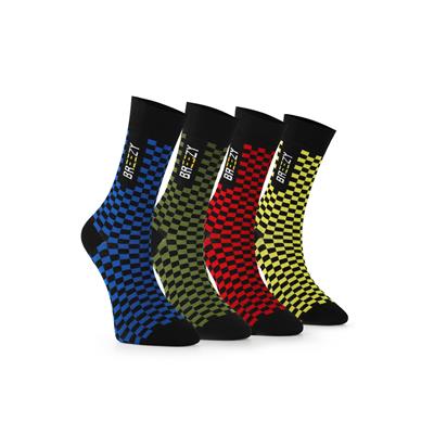 CHECKERS SOCKS 4 PAİRS 