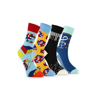 4 PAIRS OF RUBIK MIX SOCKS 