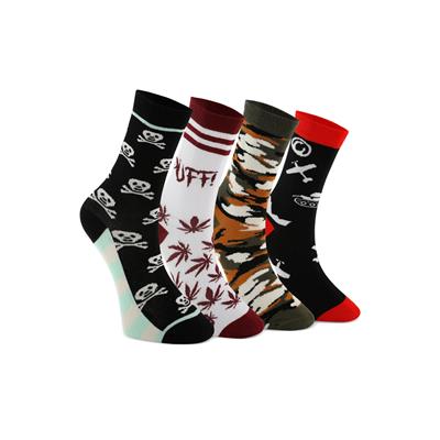 4 PAIRS OF SKELETON WOMEN'S SOCKS 