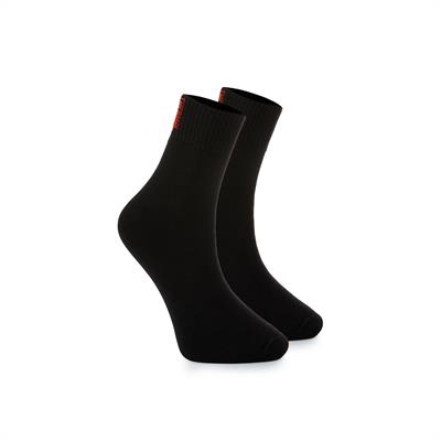 2 PAIRS MEN'S THERMAL SHORT SOCKS - BLACK 