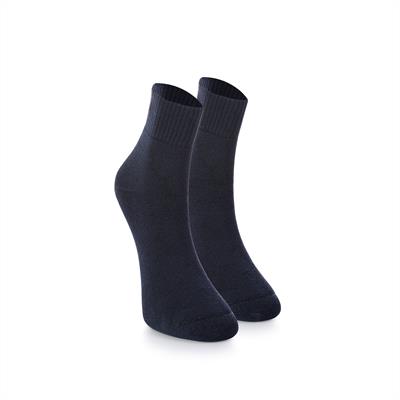 2 PAIRS MEN'S THERMAL SHORT SOCKS - BLACK - BLUE 