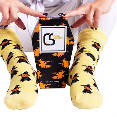 HALLOWEEN SOCKS GİFT BOX 3 PAIRS 