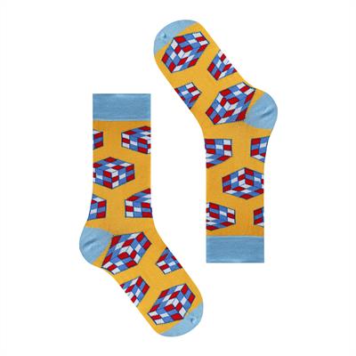 RUBIK'S CUBE GIFT SOCKS 2 PAIRS 