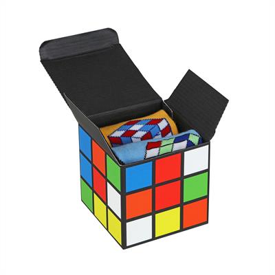 RUBIK'S CUBE GIFT SOCKS 2 PAIRS 